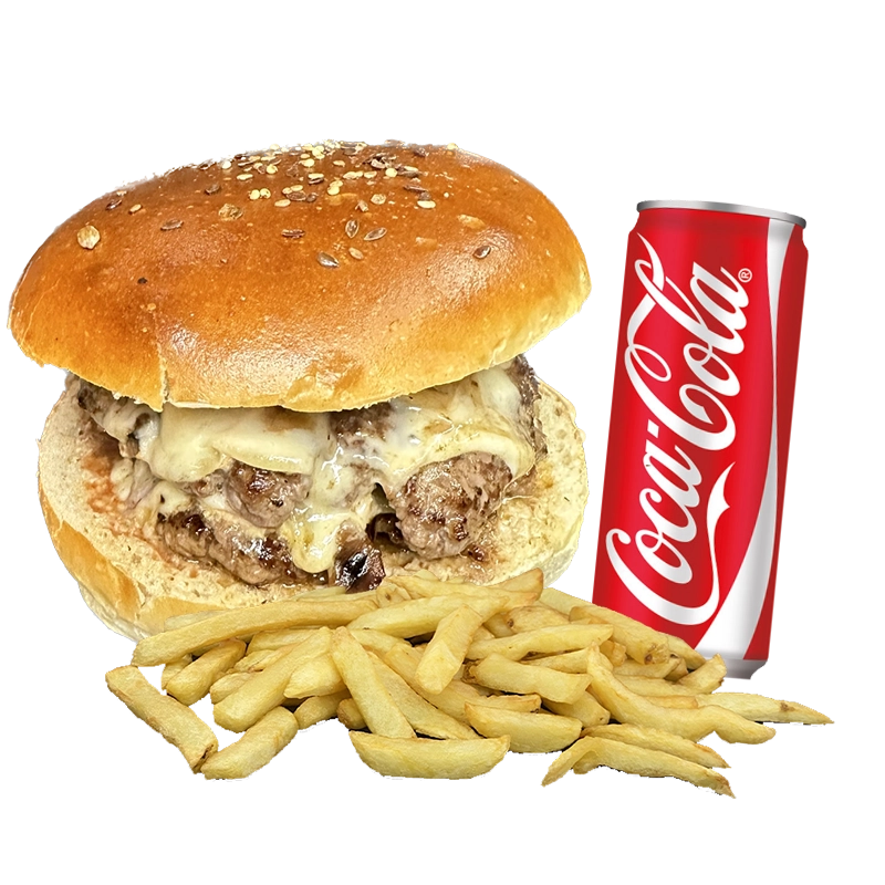 Le Menu Double Maroilles Burger